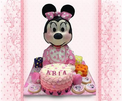 Mini Mouse First Birthday Cake - Cake by MsTreatz
