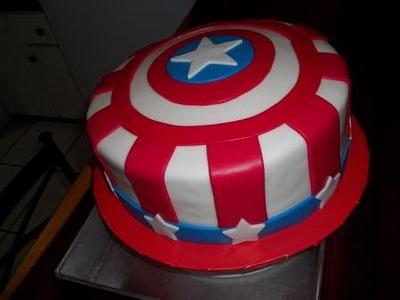 Captain America - Cake by N&N Cakes (Rodette De La O)