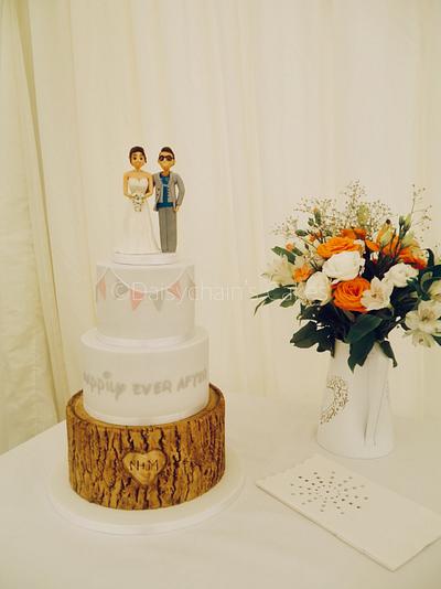 Happily ever after wedding cake - Cake by Daisychain's Cakes