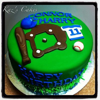 Teeball / Baseball Cake - Cake by Karen