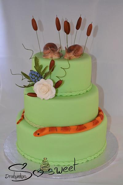 Wedding animals - Cake by Drahunkas