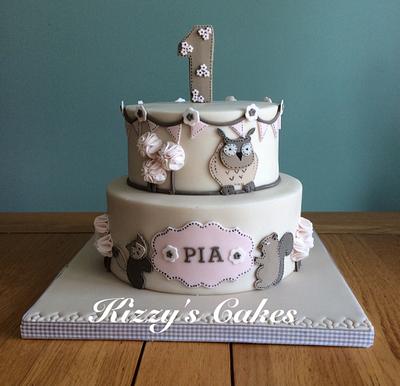 Pia's First Birthday Cake - Cake by K Cakes