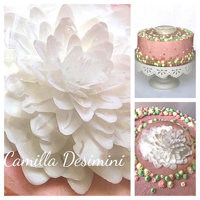 Buttercream cake with Jelly flower decoration - Cake by  La Camilla 