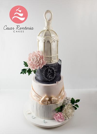 VINTAGE CAKE WEDDING - Cake by Cesar Renteria Cakes