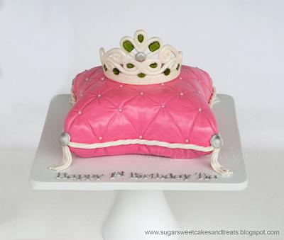 Princess Tiara Pillow Cake - Cake by Angela, SugarSweetCakes&Treats