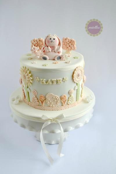 Christening in Pastel - Cake by miettes