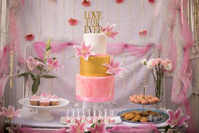 PDCA Caker Buddies Dessert  Counter Collaboration- A Floral Affair - Cake by Beyondcakes