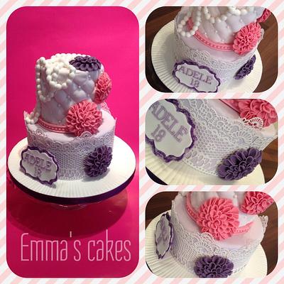 18th Girly Birthday Cake - Cake by Emma's Cakes - Cakes for all occasions