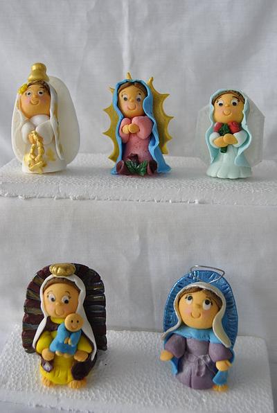 Cake Toppers First Communion: little virgins - Cake by Hellen