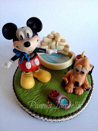 cake topper Mickey  - Cake by Pamela Iacobellis