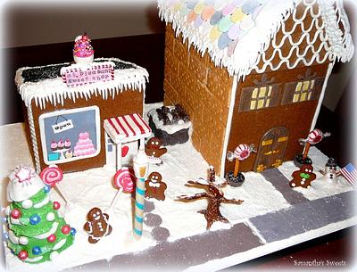 Welcome to Gingerbread Land - Cake by Samantha Eyth