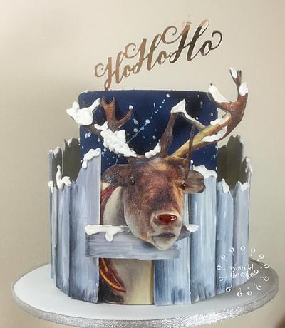 Henry the Christmas 3D reindeer  - Cake by Who did the cake (Helen Wilkinson)