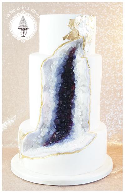 The Geode Cake - Cake by Barbie Bakes Cakes