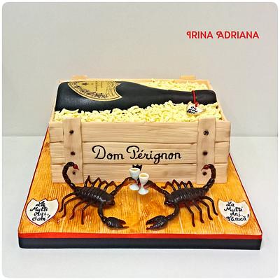 Champagne and Scorpions - Cake by Irina-Adriana