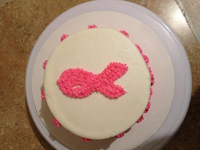 breast cancer cake - Cake by Aida Martinez