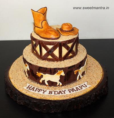 Horse riding cake - Cake by Sweet Mantra Homemade Customized Cakes Pune