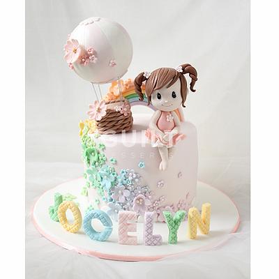Rainbow and Hot Air - Cake by Guilt Desserts