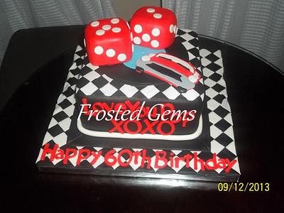 Car and Dice Cake - Cake by Frosted Gems