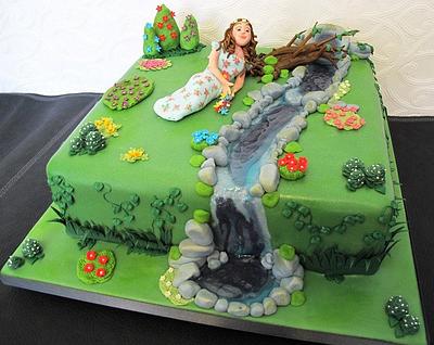 Ophelia Inspired birthday cake - Cake by Natasha Shomali