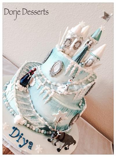 Frozen castle cake - Cake by Dorje Desserts