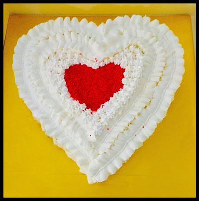 Valentines cake - Cake by thefrostgoddess