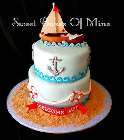 Nautical Baby Shower Cake - Cake by Yaneri
