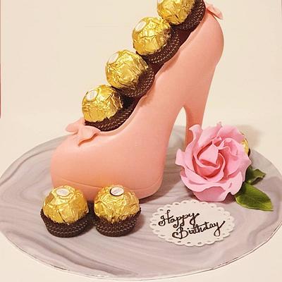 Chocolate shoe  - Cake by Shree