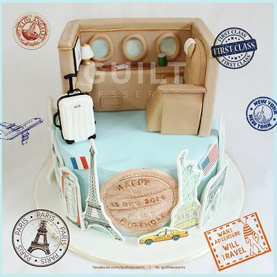 Travel First Class - Cake by Guilt Desserts