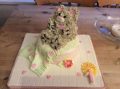 Bella's birthday teddy  - Cake by Rhian -Higgins Home Bakes 