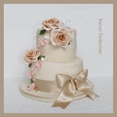 Roses and Lace! - Cake by Karen Dodenbier
