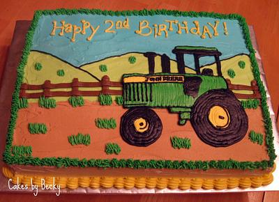 John Deere Birthday - Cake by Becky Pendergraft