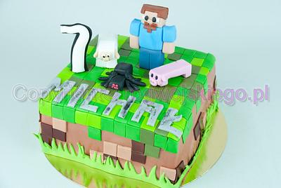 Minecraft Cake / Tort Minectaft - Cake by Edyta rogwojskiego.pl