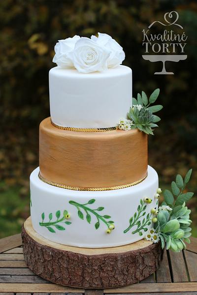 natur style wedding cake :  - Cake by Lucya 
