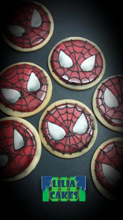 Spiderman Cookies - Cake by LiliaCakes