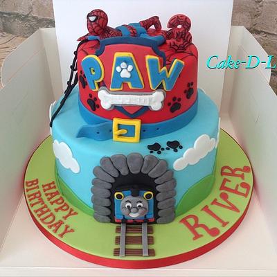 Mixed Characters Cake - Cake by Sweet Lakes Cakes