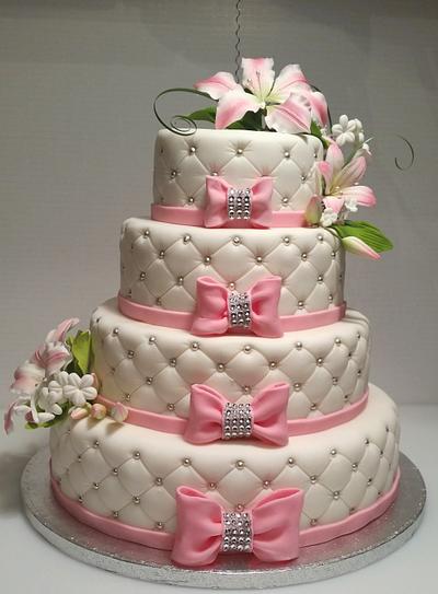 Julia's wedding - Cake by EvelynsCake