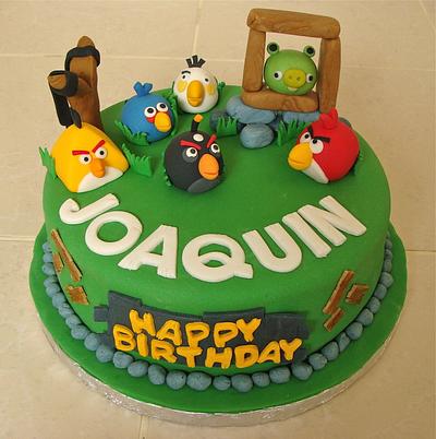 Angry Birds Cake - Cake by Neda's Cakes