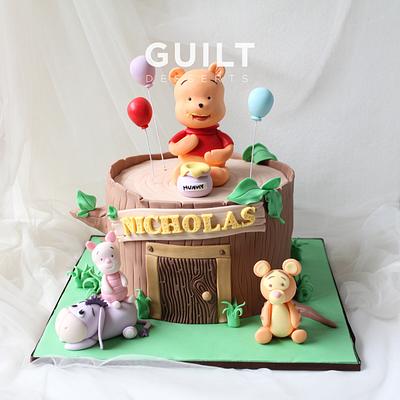Baby Pooh and Friends - Cake by Guilt Desserts