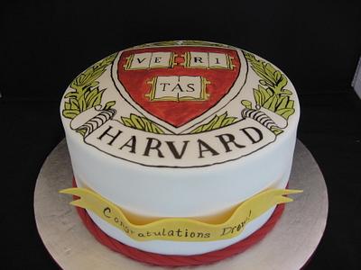 Harvard graduation cake - Cake by memphiscopswife