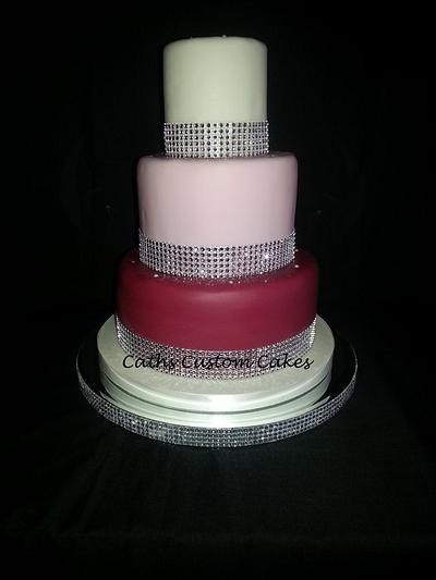 Diamante Pinks - Cake by Cath