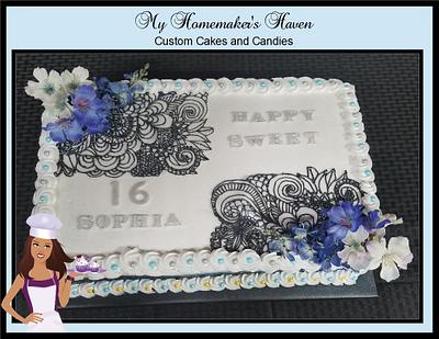 Buttercream Doodle Cake - Cake by Janis