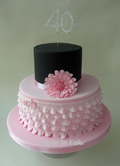 Pink & Black - Cake by June