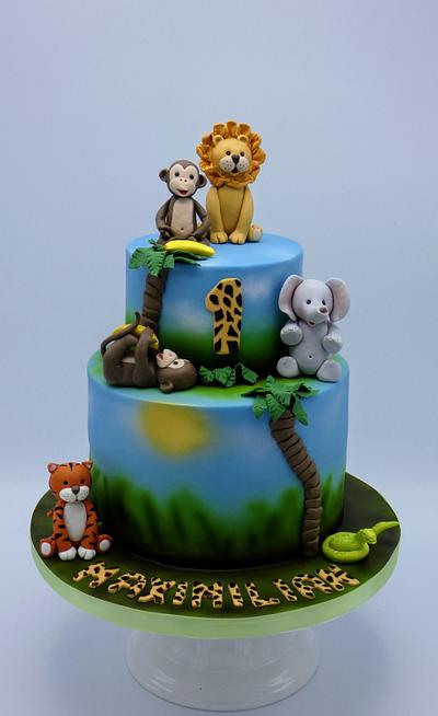 Jungle cake  - Cake by Olina Wolfs