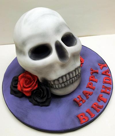 Skull Birthday Cake - Cake by Sarah Poole
