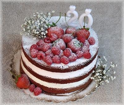  naked cake red velvet - Cake by Iveta 