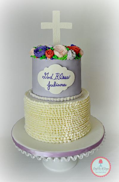 Buttercream Baptism Cake - Cake by Melody Pierce