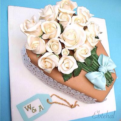 Roses bouquet   - Cake by Ebtehal