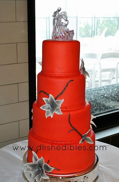 Wedding Cake - Designed by bride and groom. :-)  - Cake by Maria