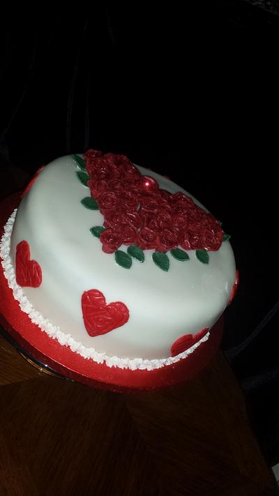 Valentines cake - Cake by Patricia Grana Mata