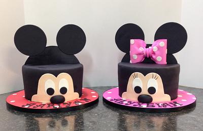 Mickey and Minnie - Cake by Melanie Mangrum